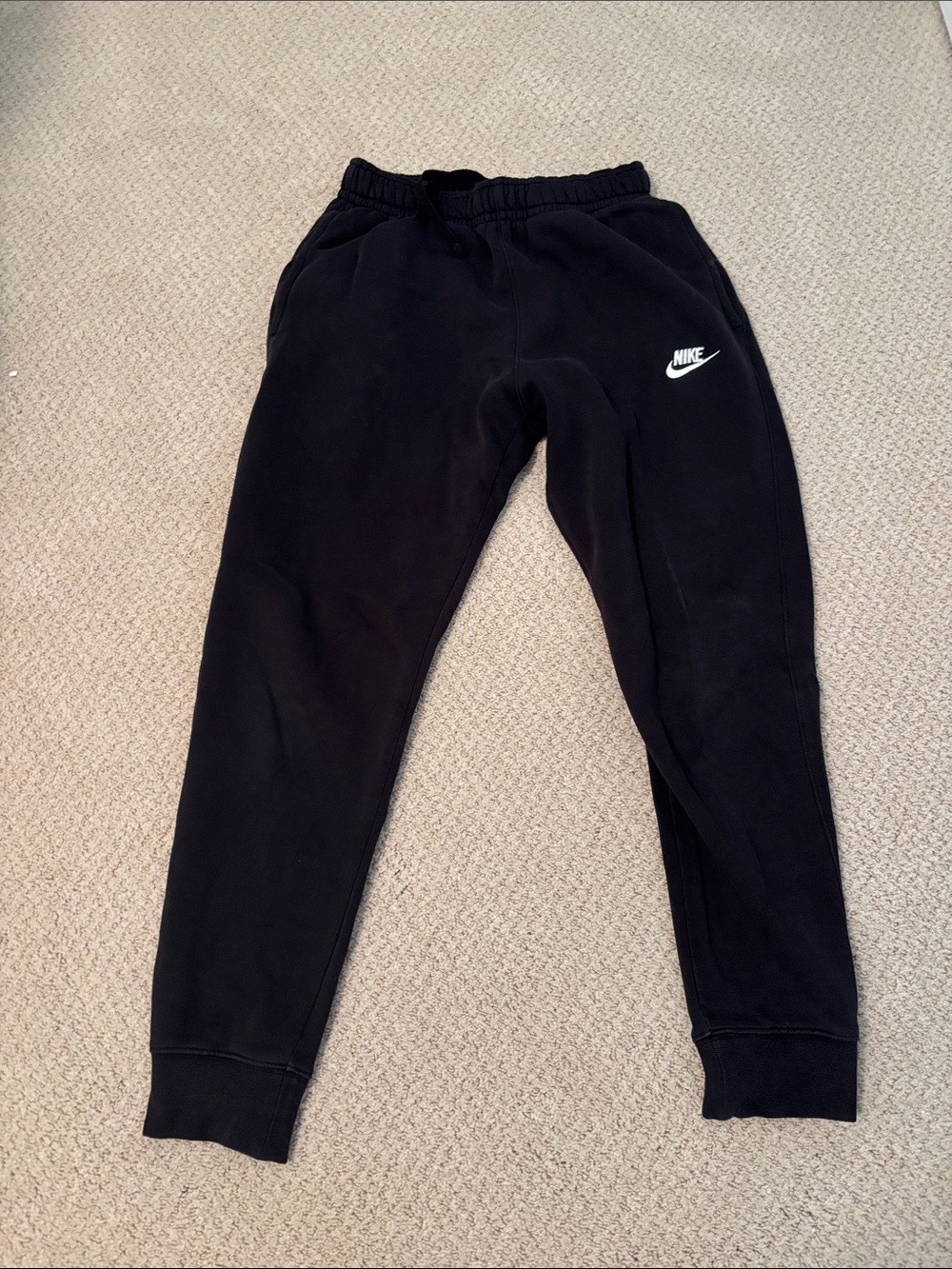 Nike Mens Black Fleece Jogger Pants